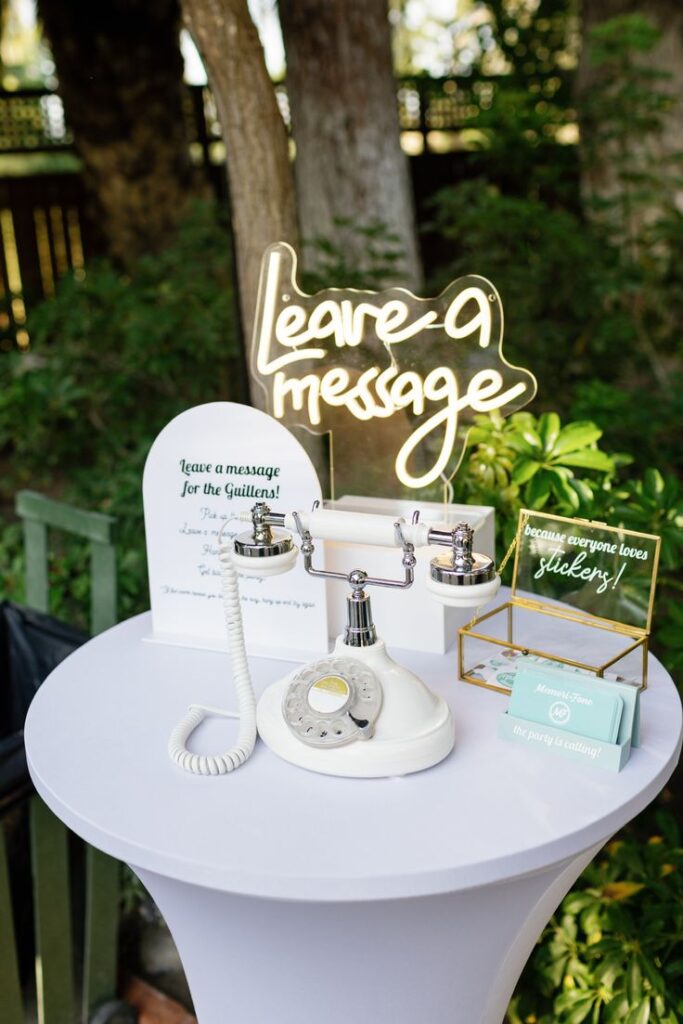 wedding guest guestbook idea